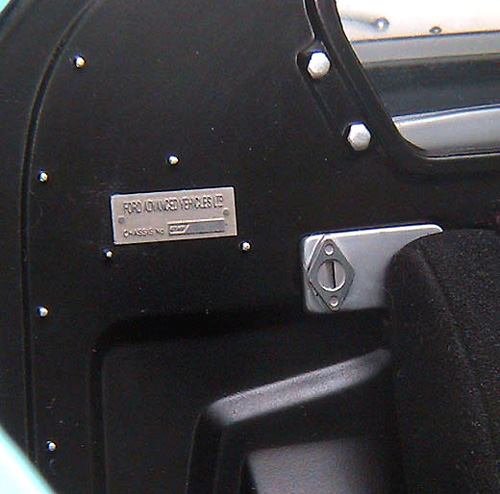 FORD GT 40 Typenschild