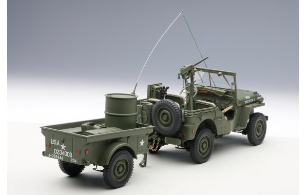 Bild 3 - Jeep Willis Army Version mit Anhnger