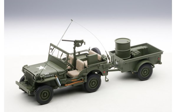 Bild 6 - Jeep Willis Army Version mit Anhnger