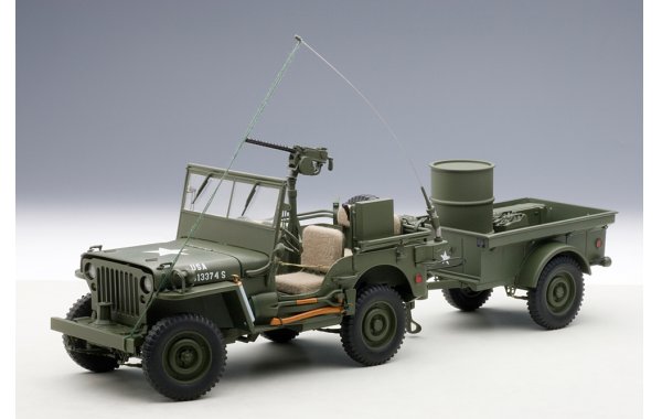 Bild 1 - Jeep Willis Army Version mit Anhnger