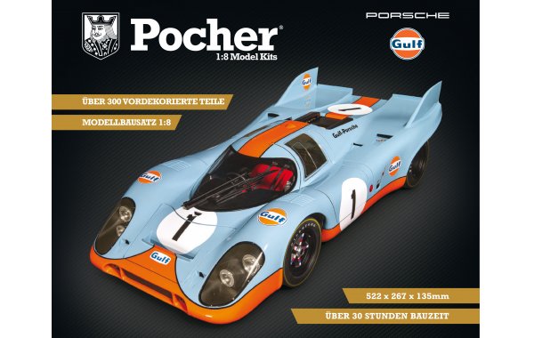Bild 1 - Porsche 917 K LeMans Gulf Pocher Bausatz