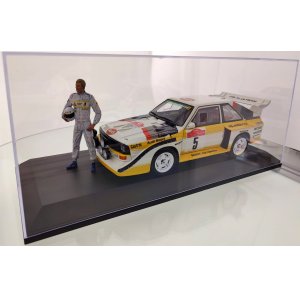 Audi Sport Quattro S1 Rally San Remo W.Rhrl Sondermodell mit Figur und Vitrine