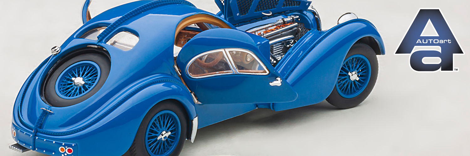 Bugatti Typ 57 SC Atlantic Speichenrder 1:43 Autoart Modellauto